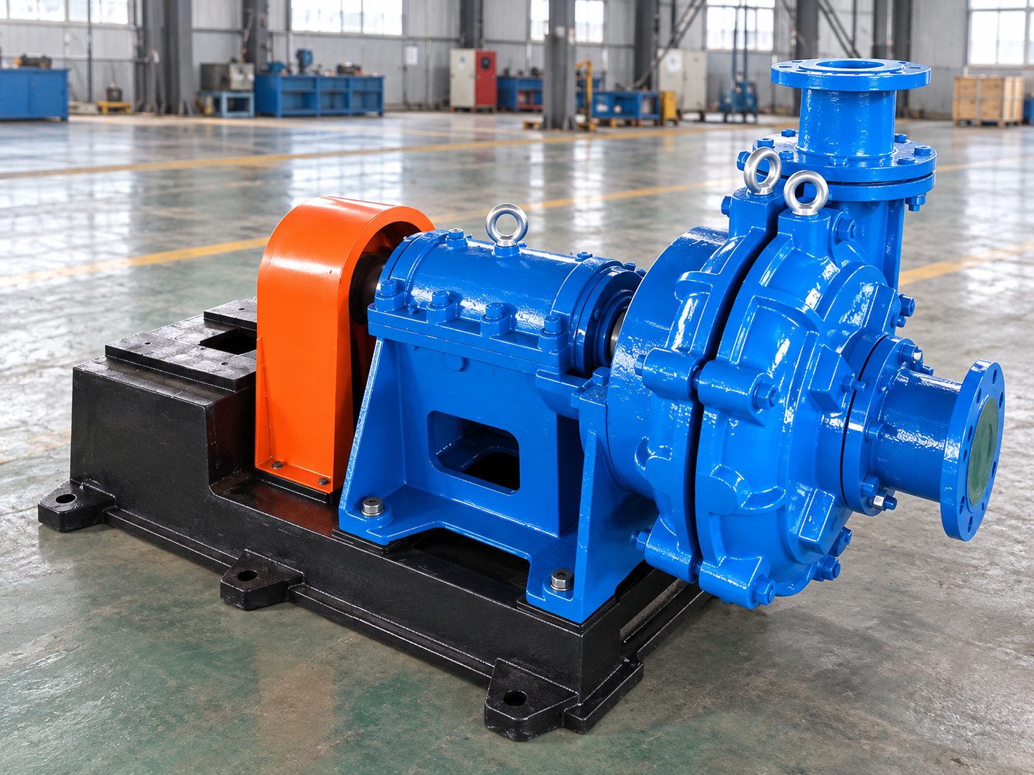 Heavy-duty slurry pump representing mining consumables